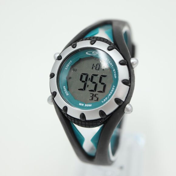 C9 Champion Sports Watch 32mm Blue Black Alarm Chronograph Timer w New Battery - Picture 1 of 12